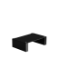 Blok STAX 2G 170 Black Glass / High Gloss Black Hi-Fi lentyna, vaizdas kampu