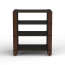 Blok STAX 2G 4 SHELF Black Ash / Natural Walnut stovas garso aparatūrai iš priekio