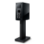 KEF Reference 1 Meta kolonėlės galinė dalis su Bass Reflex anga ir jungtimis ant stovo