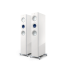 KEF Reference 3 Meta grindinių Hi-Fi kolonėlių pora High-Gloss White / Blue spalvos