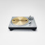 Technics SL-1300G sidabrinis Hi-Fi patefonas priekinis vaizdas