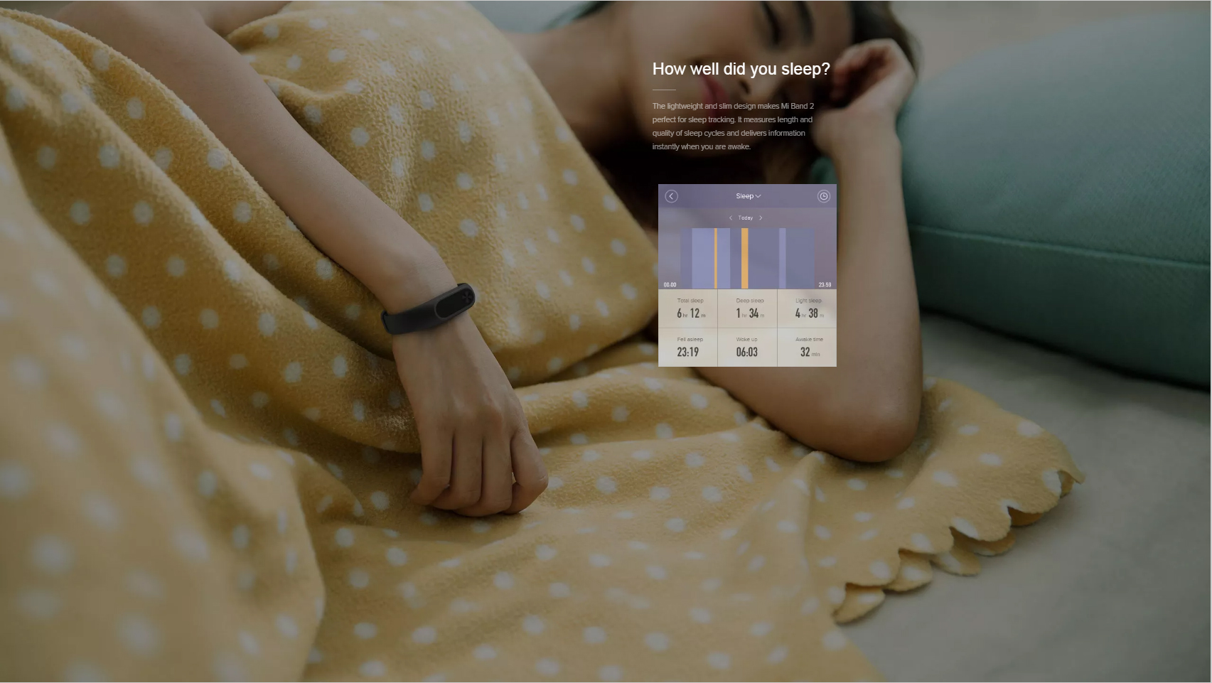 Mi Band 2 Mi Band 2 miegas