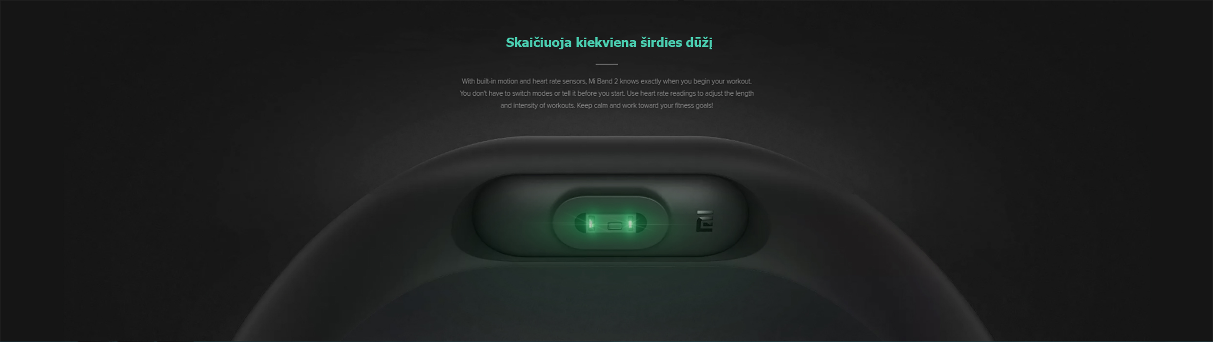 Mi Band 2 Mi Band 2 pulso matuoklis